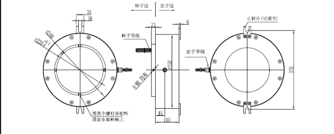 導(dǎo)電滑環(huán)結(jié)構(gòu)圖